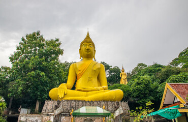 A Buddha Statue at the Thai Island Koh Sichang District Chonburi Thailand Asia	