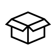 cardboard packing box icon