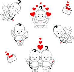 
Cute funny cupids