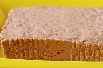 Traditional Turkish halva. Food background.