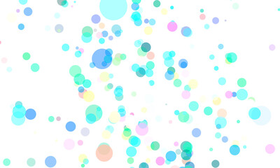 Abstract colored circles background.3D illustration. dots colorful.