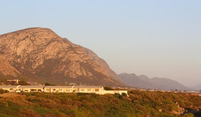 sunset over the mountains