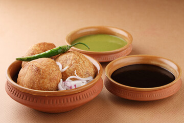 Kachori is small and round shape  stuffed with masala and cashew.Indian Traditional dry fruit Kachori Also Know As Mawa Kachori.deep-fried snack filled with dry fruits 