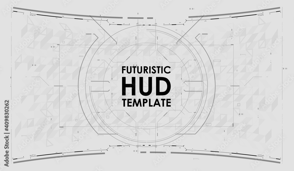 Poster futuristic vr design display. vitrual reality technology screen. tech abstract background template. 