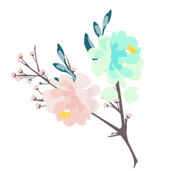 Watercolour floral pattern