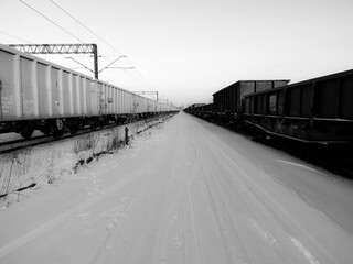 Obraz premium train on the railway