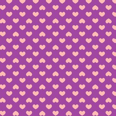 Seamless pattern with hearts. Design for packaging paper and scrapbooking for Valentine's day.