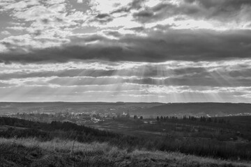 clouds over the mountains