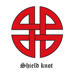 Obraz premium Shield knot symbol