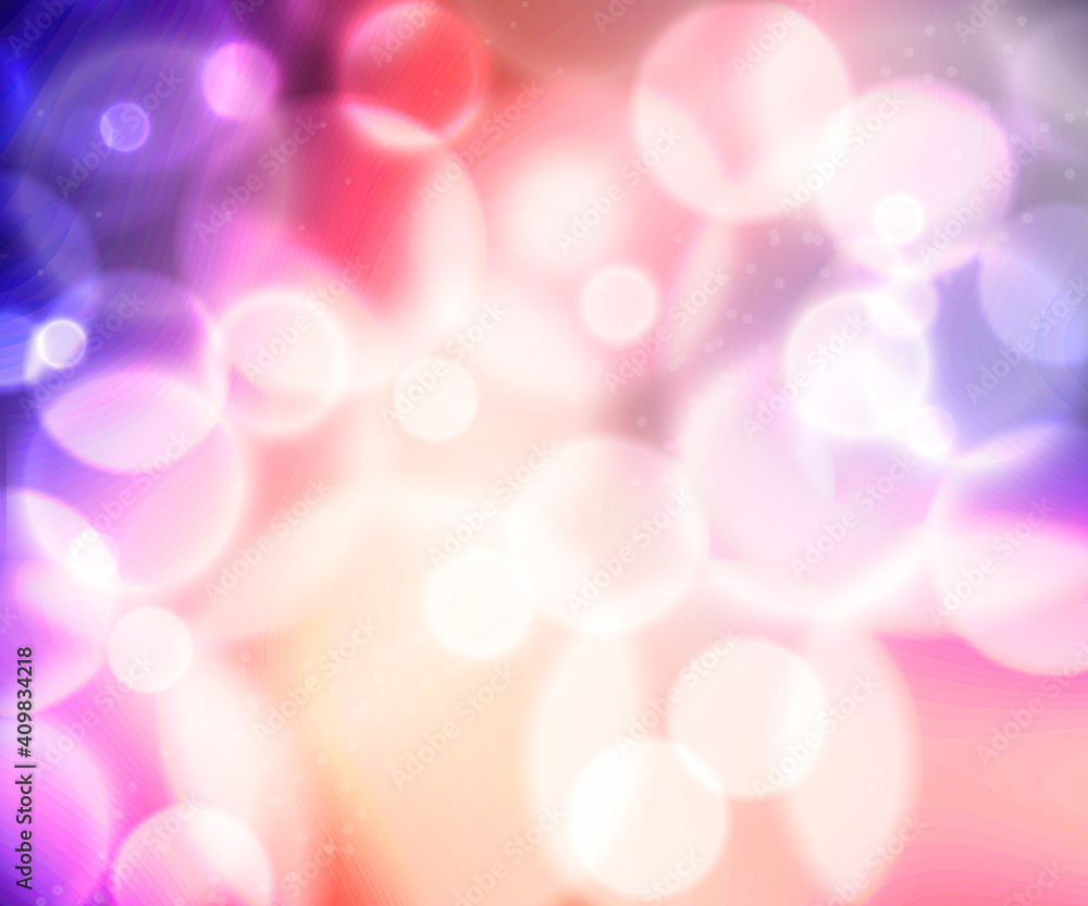 Poster big defocused lights abstract colorful backdrop. modern bokeh lights background