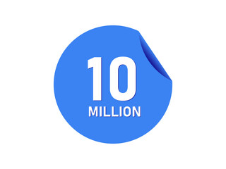10 million badge, 10 million banner