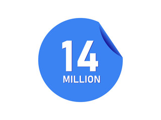 14 million badge, 14 million banner