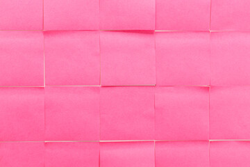 Pink color sticky notes as a background