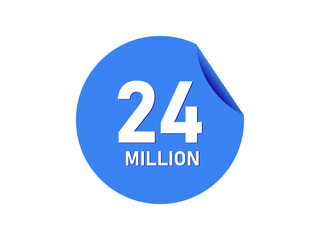24 million badge, 24 million banner