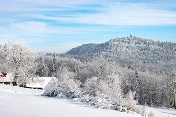 Fototapeta na wymiar Zimowy krajobraz górski