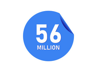 56 million badge, 56 million banner