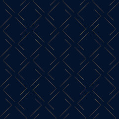 Geometric pattern. Gold on dark blue background