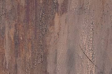 Panoramic grunge rusted metal texture, rust and oxidized metal background. Old metal iron panel.