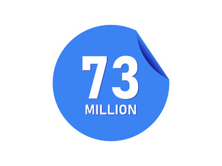 73 million badge, 73 million banner