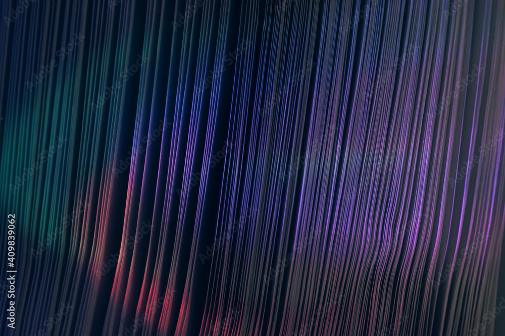 Fototapete Close up Beautiful book pages in the color light on a night. Background pattern for design. Macro photography view.