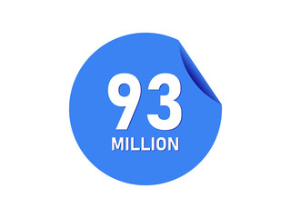 93 million badge, 93 million banner