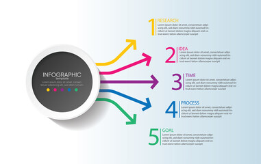 Presentation business abstract background infographic template