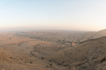 Rani Kot Fort Great Wall of Sindh Picturesque Breathtaking View at sunset time © hasan
