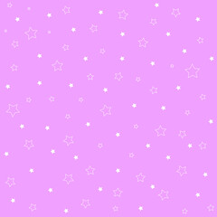 bright pink stars seamless background