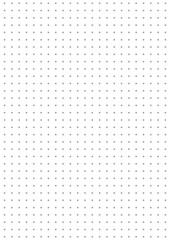 Grid paper. Dotted grid on white background. Abstract dotted transparent illustration with dots. White geometric pattern for school, copybooks, notebooks, diary, notes, banners, print, books
