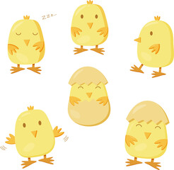 A little Easter chicken. Yellow chick © Мария Чепрасова