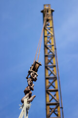 Upshot construction crane