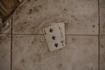 Lost pair of playing cards