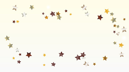 Realistic Background with Confetti of Glitter Star Particles. Sparkle Lights Texture. Celebration pattern. Light Spots. Star Dust. Christmass Design. Explosion of Confetti. Design for Advertisement.