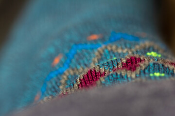 Colourful sock pattern