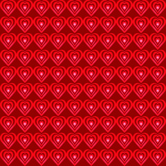 Seamless pattern of decorative hearts can be used for wallpaper, card, wrapping, textile, invitation  web page background and more.