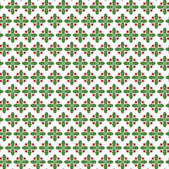 Seamless pattern with abstract image of mistletoe twigs. Vector background.
