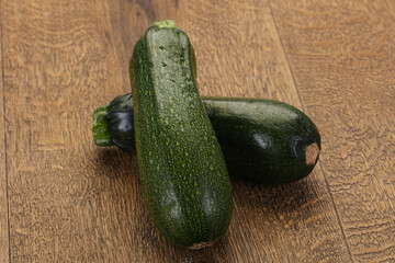 Raw ripe zucchini