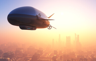 Naklejka premium Airship.