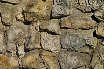 Masonry stone wall. Masonry Stone Wall Rock Construction Pattern.