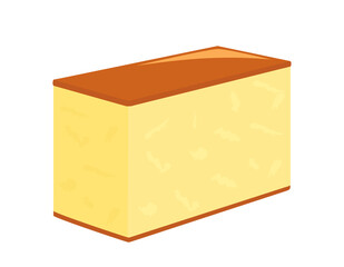 カステラのベクターイラスト　和菓子　