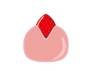 大福餅のベクターイラスト 和菓子 Brown Wall Mural Bro Nisi