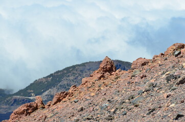 Obraz premium The landscape at the top of the Teide volcano