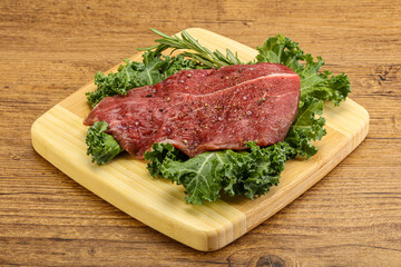 Raw beef steak for grill