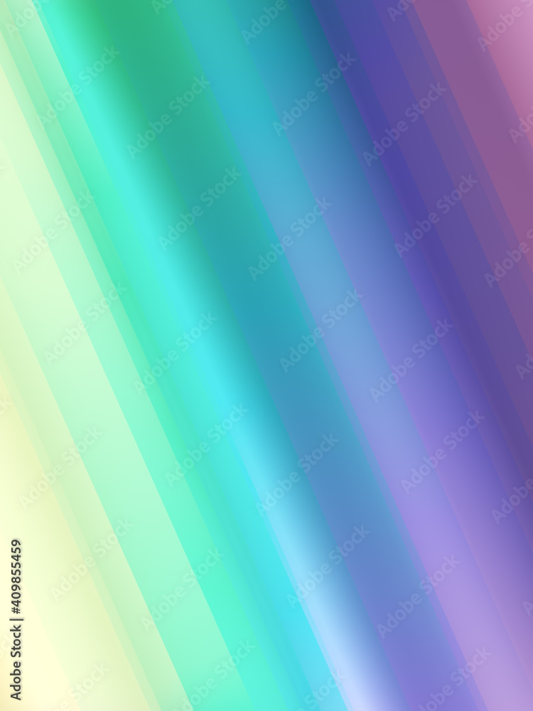 Poster smoothly bending abstract background with trendy rainbow gradient. modern graphic concept. 3d render