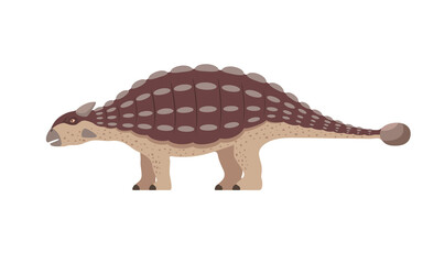 Vector ankylosaurus dinosaur