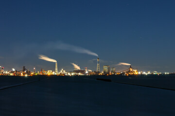 江川海岸からの工場夜景