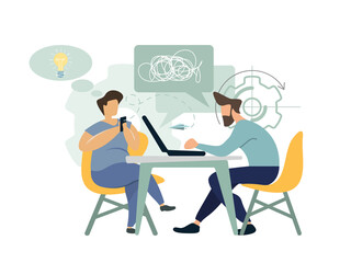 People communication via the Internet, social networking idea,chat, video,news,messages,web site, search friends, mobile web graphics, online Dating. Vector colorful illustration