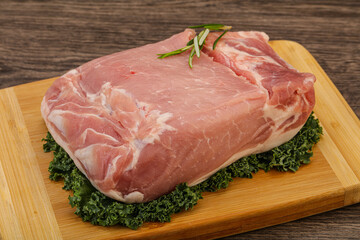 Pork meat piece for cooking