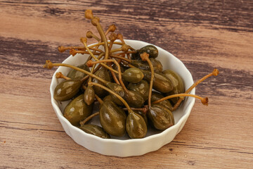 Caper berries in the bowl