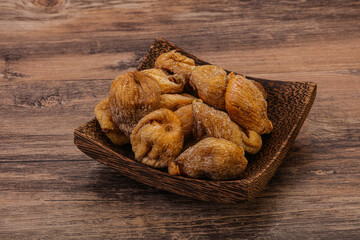 Dry sweet fig fruit heap